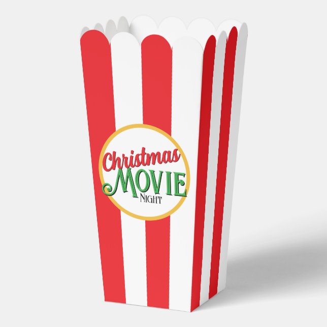 Christmas Movie Night Popcorn Box (Front)