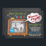 Christmas Movie Night Retro TV Party Invitation<br><div class="desc">Ho,  ho,  ho,  celebrate with Santa's favourite Christmas Holiday movies with this fun invitation. Features a retro vintage television set,  Santa,  fun fonts on a snowy background. Great for a party that loves popular Christmas Movies!</div>
