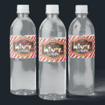 Christmas Movie Night Water Bottle Label<br><div class="desc">The perfect addition to any Movie Night Party!</div>