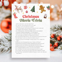 Christmas Movie Trivia Game