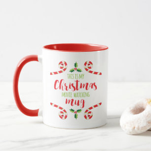 Christmas movie watching mug