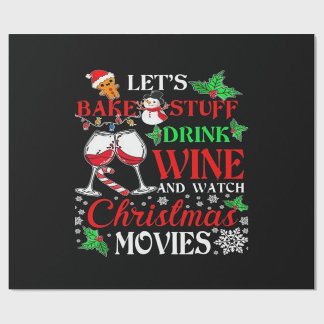 Christmas movie  wrapping paper (Flat)