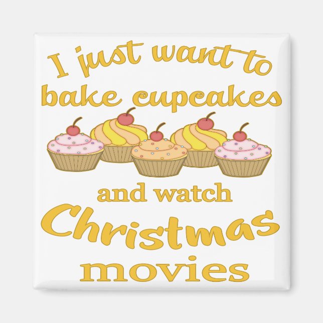 Christmas Movies and Baking Magnet (Front)