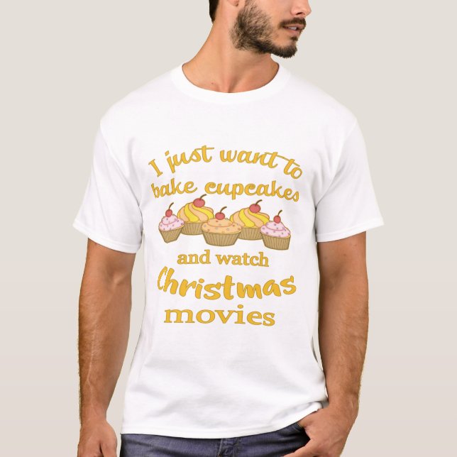 Christmas Movies and Baking T-Shirt (Front)