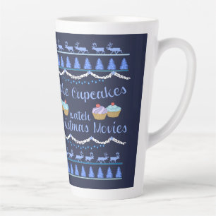 Christmas Movies and Cupcakes Latte Mug