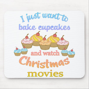 Christmas Movies and Cupcakes Mouse Mat