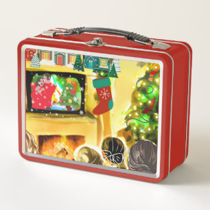 Christmas Movies Metal Lunch Box