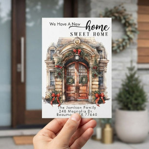 Christmas Moving Announcement Holiday Card