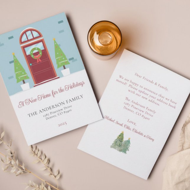 Christmas Moving Announcement Holiday Card (Creator Uploaded)