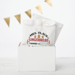 Christmas Mrs. Claus Gingerbread Bakery Favour Bags