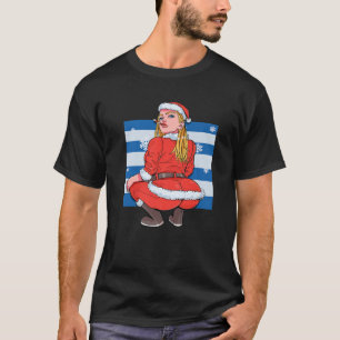 Christmas Mrs Claus Matching Pajama Womens Santa H T-Shirt