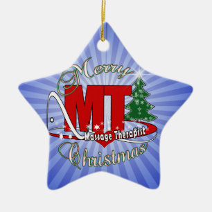 CHRISTMAS MT  Massage Therapist Ceramic Tree Decoration