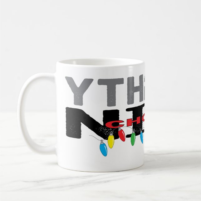 Christmas Mug 11 oz. "Naughty choose Nice" (Left)