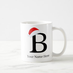 Christmas Mug “B” Initial