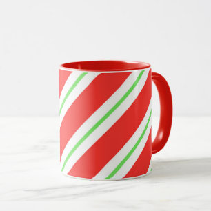 Christmas Mug-Candy Cane Striped Mug