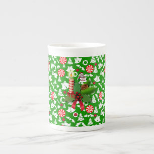 Christmas Mug, Christmas Candle Bone China Mug