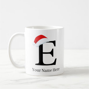Christmas Mug "D" Initial