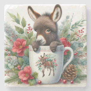 Christmas Mug Donkey Stone Coaster