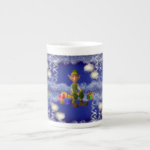 Christmas Mug, Elf Bone China Mug