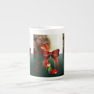 Christmas Mug, Elf Bone China Mug
