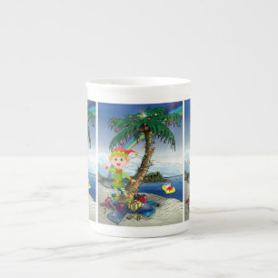 Christmas Mug, Elf, Merry Christmas Bone China Mug