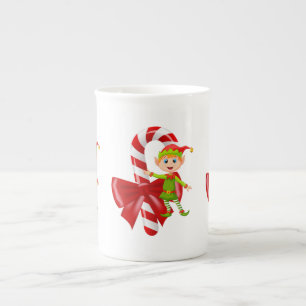 Christmas Mug, Elf, Merry Christmas Bone China Mug