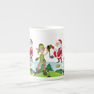 Christmas Mug, Elf, Merry Christmas Bone China Mug