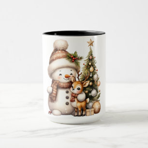 Christmas Mug   Festive Holiday Coffee Cup by Kali