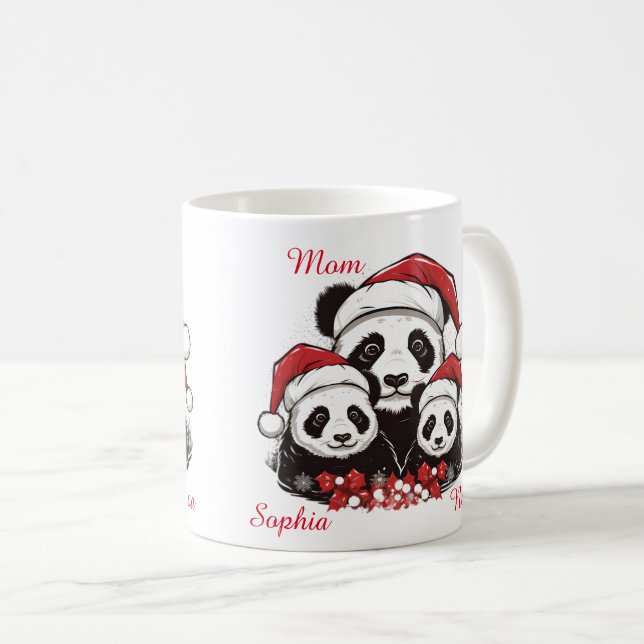 Christmas Mug for Moms and 2 Kids (Front Right)