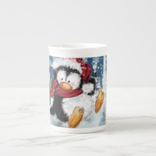 Christmas Mug Gift with Happy Penguin