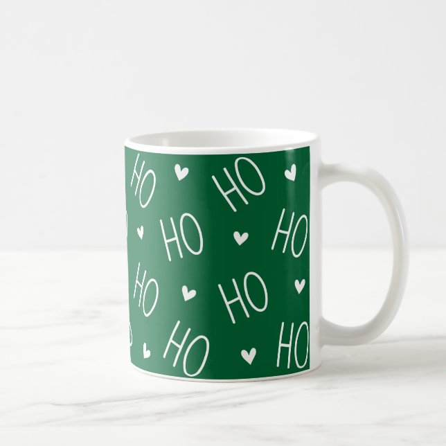 Christmas Mug | Ho Ho Ho Santa Heart Festive (Right)