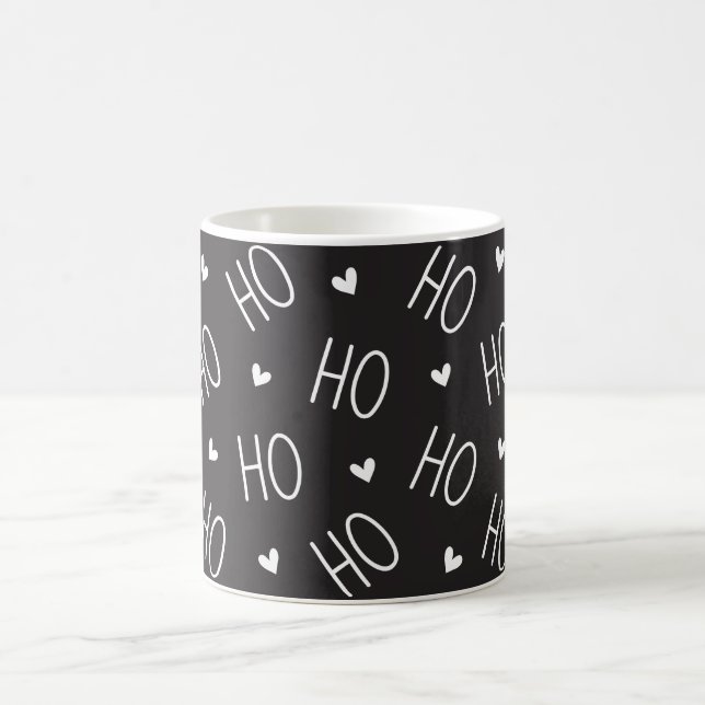 Christmas Mug | Ho Ho Ho Santa Heart Minimalist (Center)