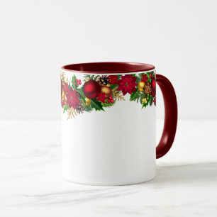 Christmas Mug-Holiday Garland Mug