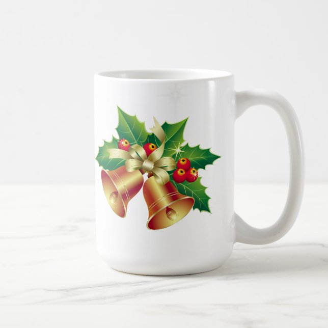 Christmas Mug-Holly Bells Coffee Mug (Right)