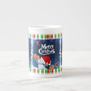 Christmas Mug, Merry Christmas Bone China Mug