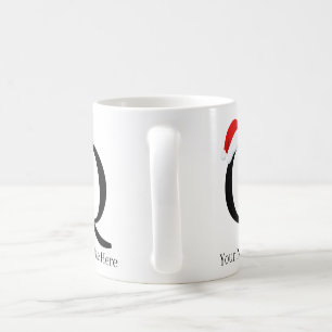 Christmas Mug "Q" Initial