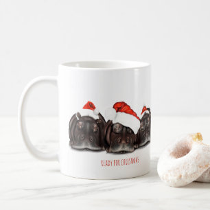 Christmas Mug 'Ready for Christmas' Sleepy Hippos