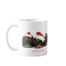 Christmas Mug 'Ready for Christmas' Sleepy Hippos