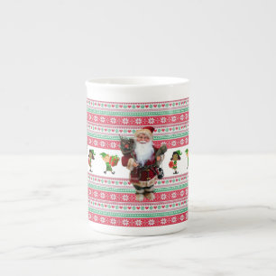 Christmas Mug, Santa Bone China Mug