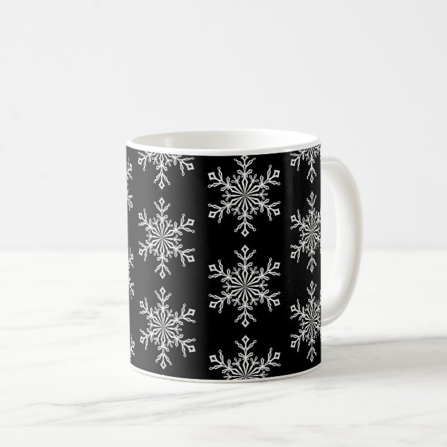 Christmas Mug-Snowflakes Coffee Mug (Front Right)