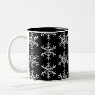 Christmas Mug-Snowflakes Two-Tone Coffee Mug