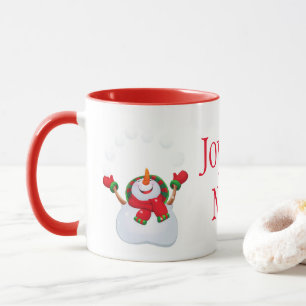 Christmas Mug-Snowman-Joyeux Noel/Merry Christmas Mug