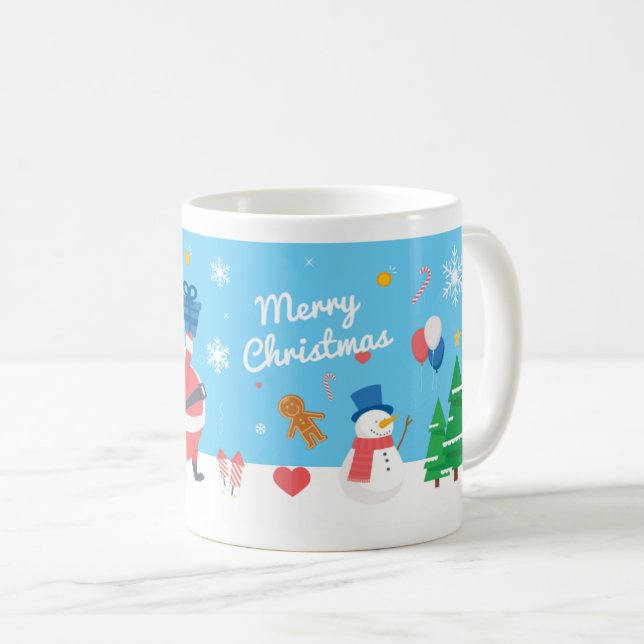 Christmas Mug with Pattern (Front Right)