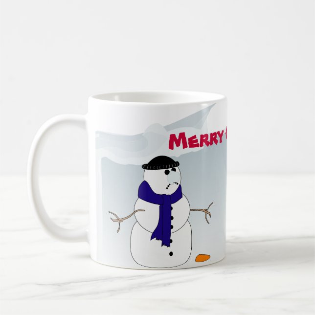 Christmas Mug with Snowmen (Left)