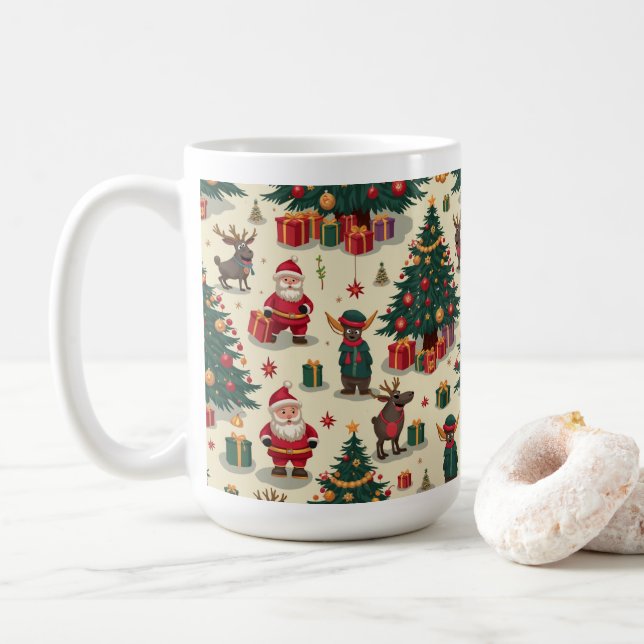 christmas mugs (With Donut)