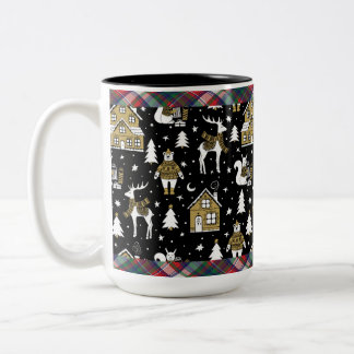 christmas mugs/cups|xmas gifts/festive mugs/cups Two-Tone coffee mug