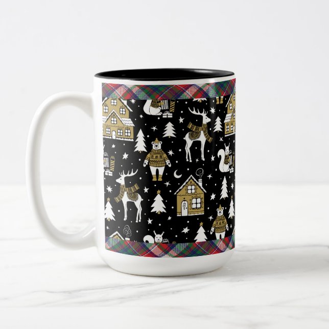 christmas mugs/cups|xmas gifts/festive mugs/cups Two-Tone coffee mug (Left)