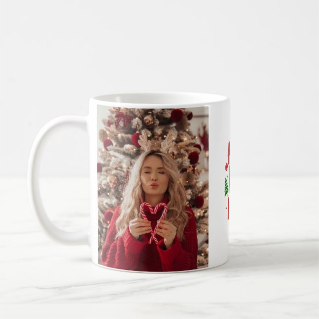 Christmas mugs, holiday mugs, personalised mugs, C Coffee Mug (Left)