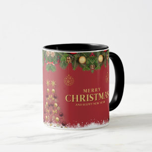 christmas Mugs - Merry Christmas & Happy New Year 
