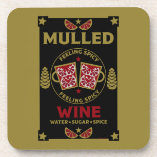 Christmas Mulled Red Wine  Coaster